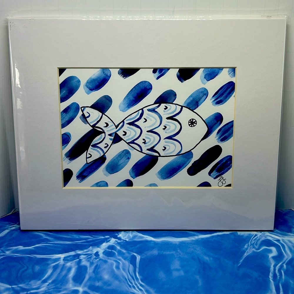 Brighton 2018 Nautical Collection Matted Print NWOT